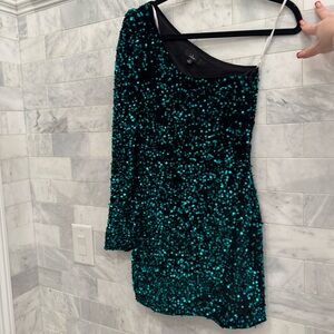 Lulu’s Velvet Sequin dress
